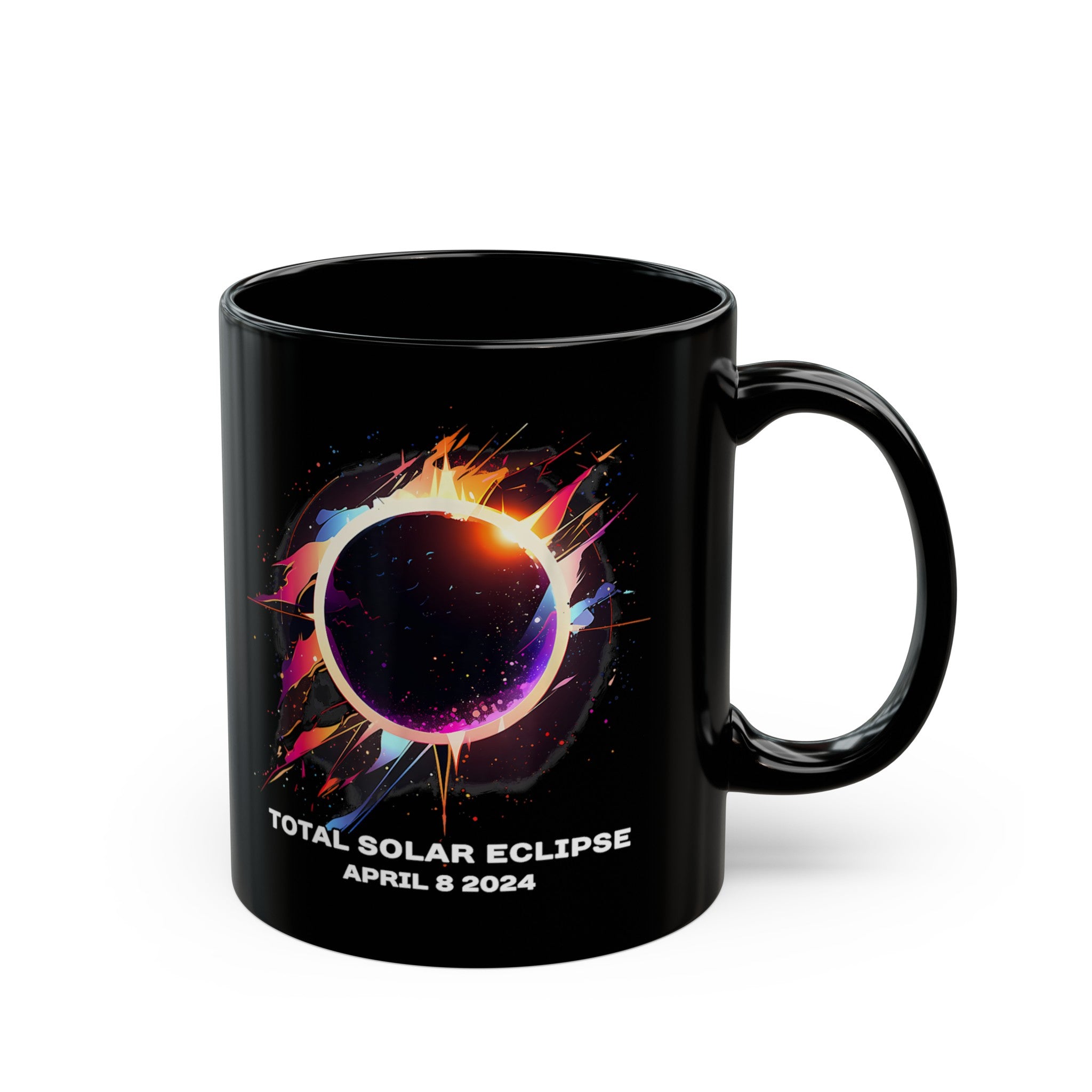 Total Solar Eclipse Black Mug (11oz, 15oz)-Phoenix Styles