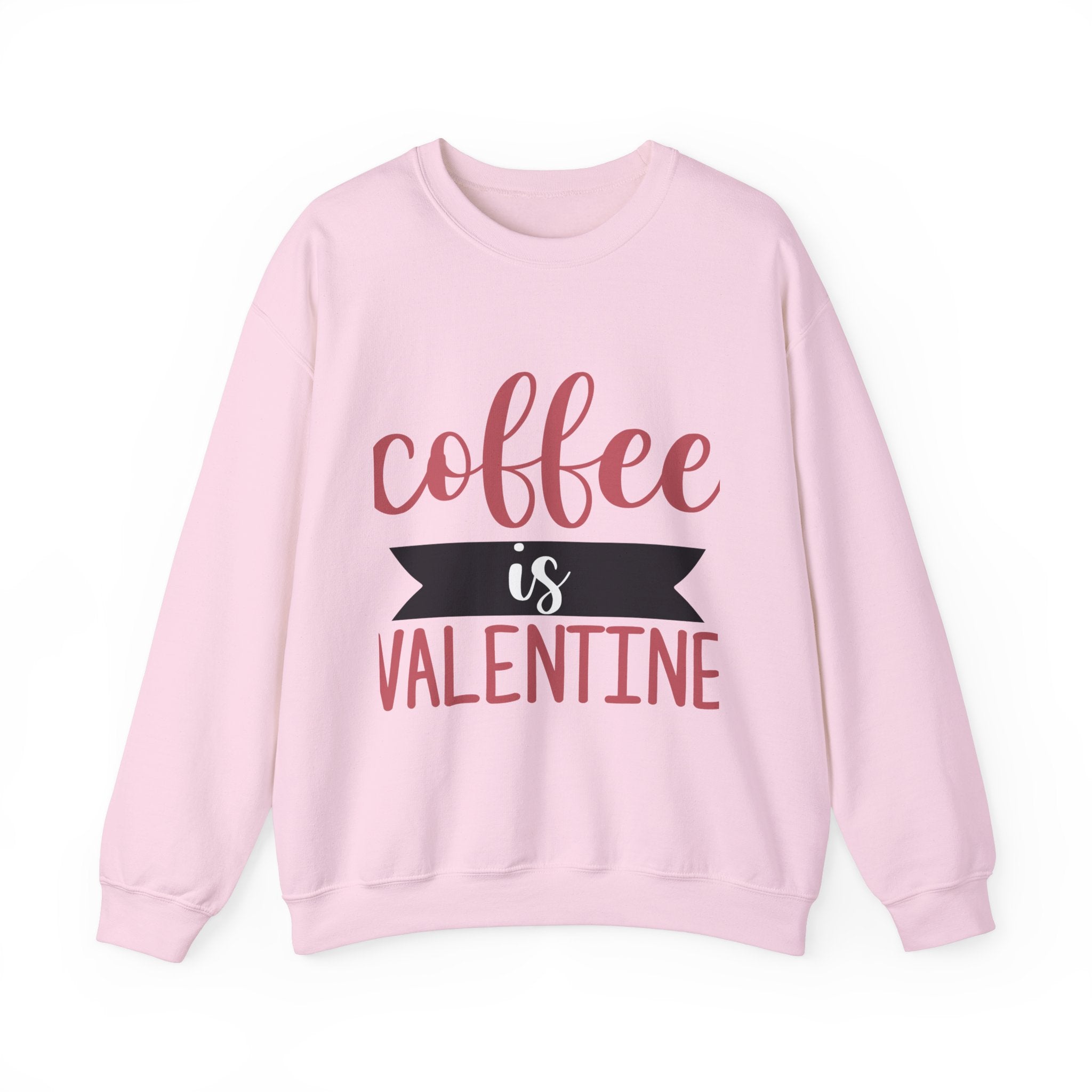 Coffee Is Valentine- Valentine's Day Crewneck Sweatshirt-Phoenix Styles