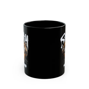 Stay Wild Tiger Black Mug (11oz, 15oz)-Phoenix Styles