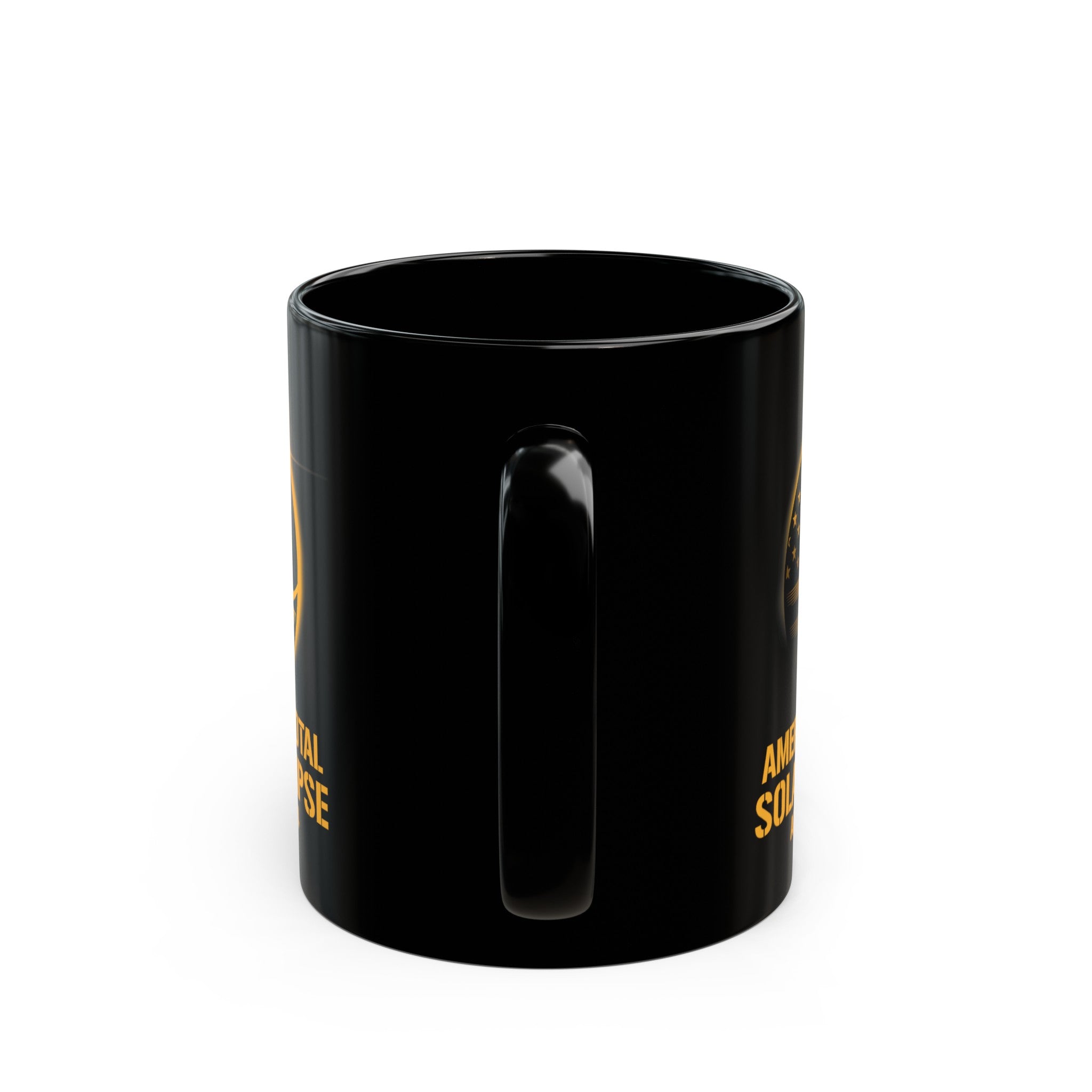 American Solar Eclipse Black Mug (11oz, 15oz)-Phoenix Styles