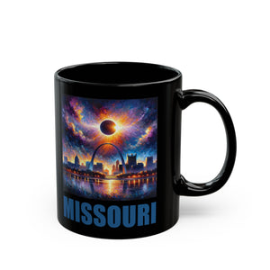 Missouri Solar Eclipse Black Mug (11oz, 15oz)-Phoenix Styles