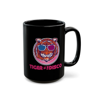 The Disco Tiger Black Mug (11oz, 15oz)-Phoenix Styles