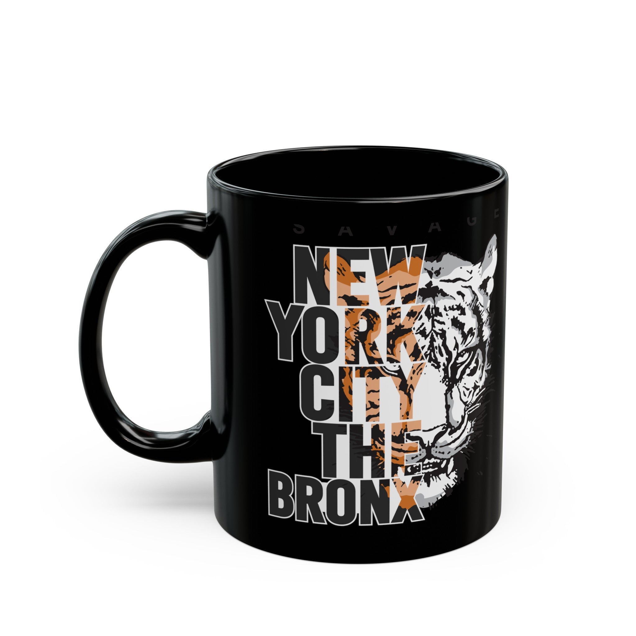 New York City The Bronx Black Mug (11oz, 15oz)-Phoenix Styles