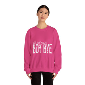 Boy Bye Valentine's Day Crewneck Sweatshirt-Phoenix Styles