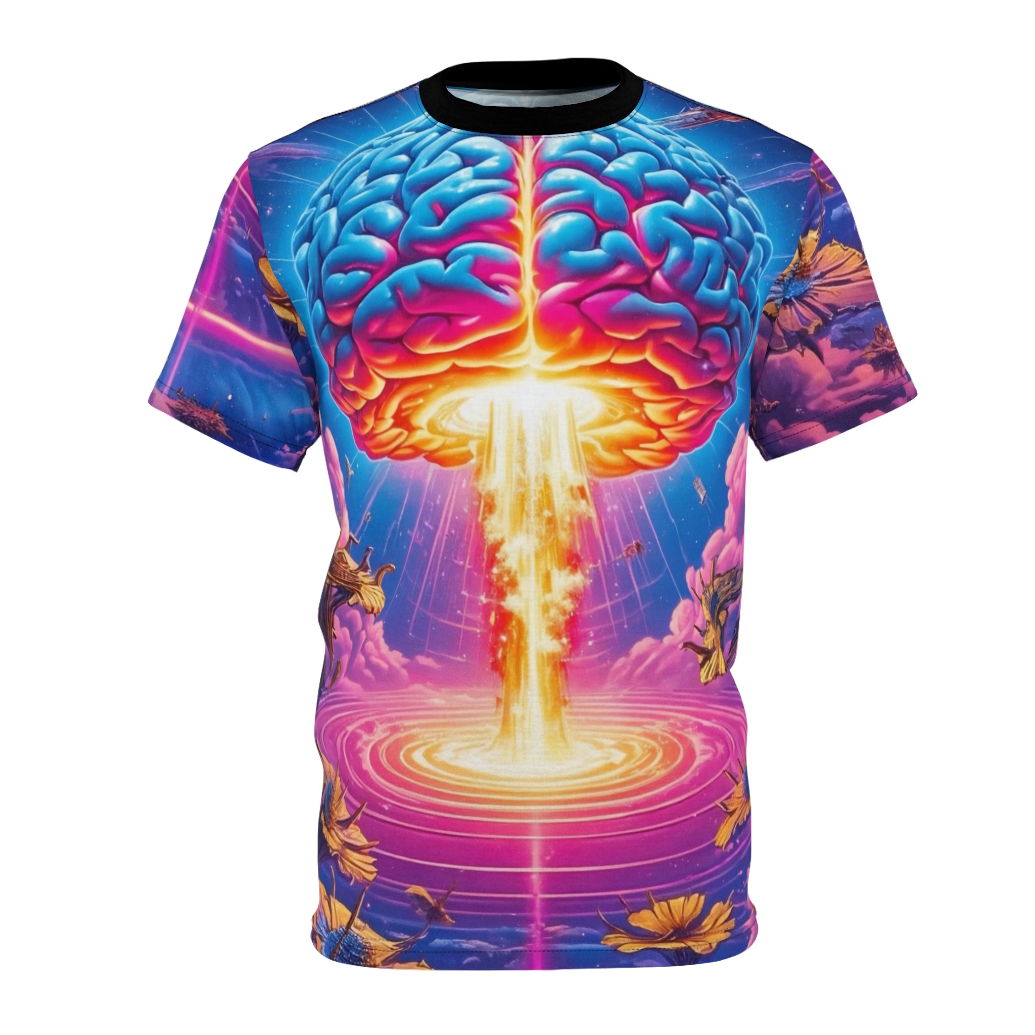 Vibrant Brain Explosion Unisex Tee - Colorful Graphic T-Shirt for Creative Minds