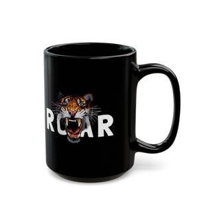 Roar Black Mug (11oz, 15oz)-Phoenix Styles