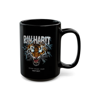 Raw Habit Black Mug (11oz, 15oz)-Phoenix Styles