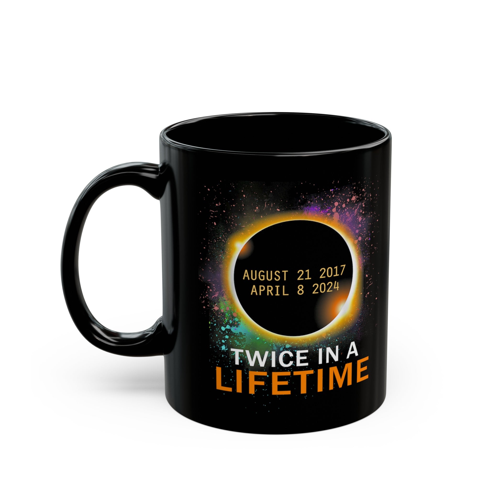 Twice In A Lifetime Solar Black Mug (11oz, 15oz)-Phoenix Styles