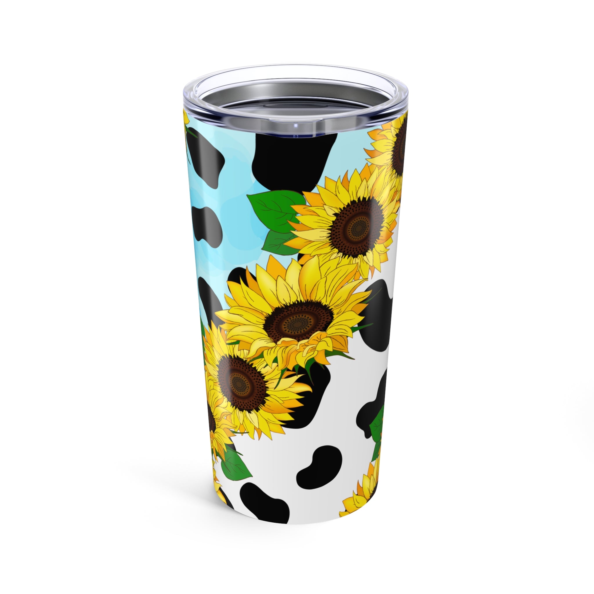 Blue Cow Sunflower Tumbler-Phoenix Styles