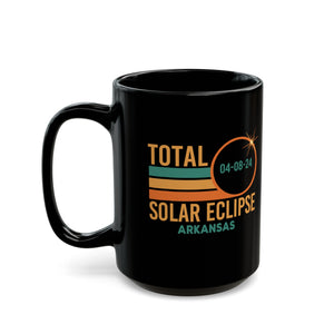 Total Eclipse- Arkansas Black Mug (11oz, 15oz)-Phoenix Styles