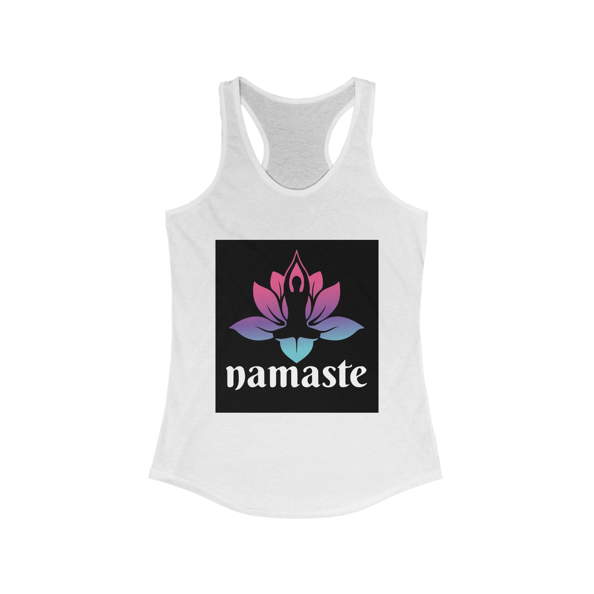 Namaste Lotus Women's Ideal Racerback Tank - Yoga & Zen Vibes