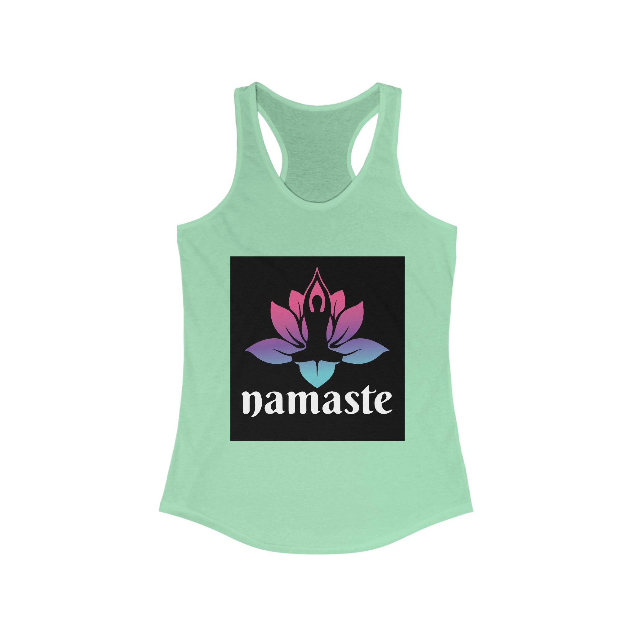 Namaste Lotus Women's Ideal Racerback Tank - Yoga & Zen Vibes