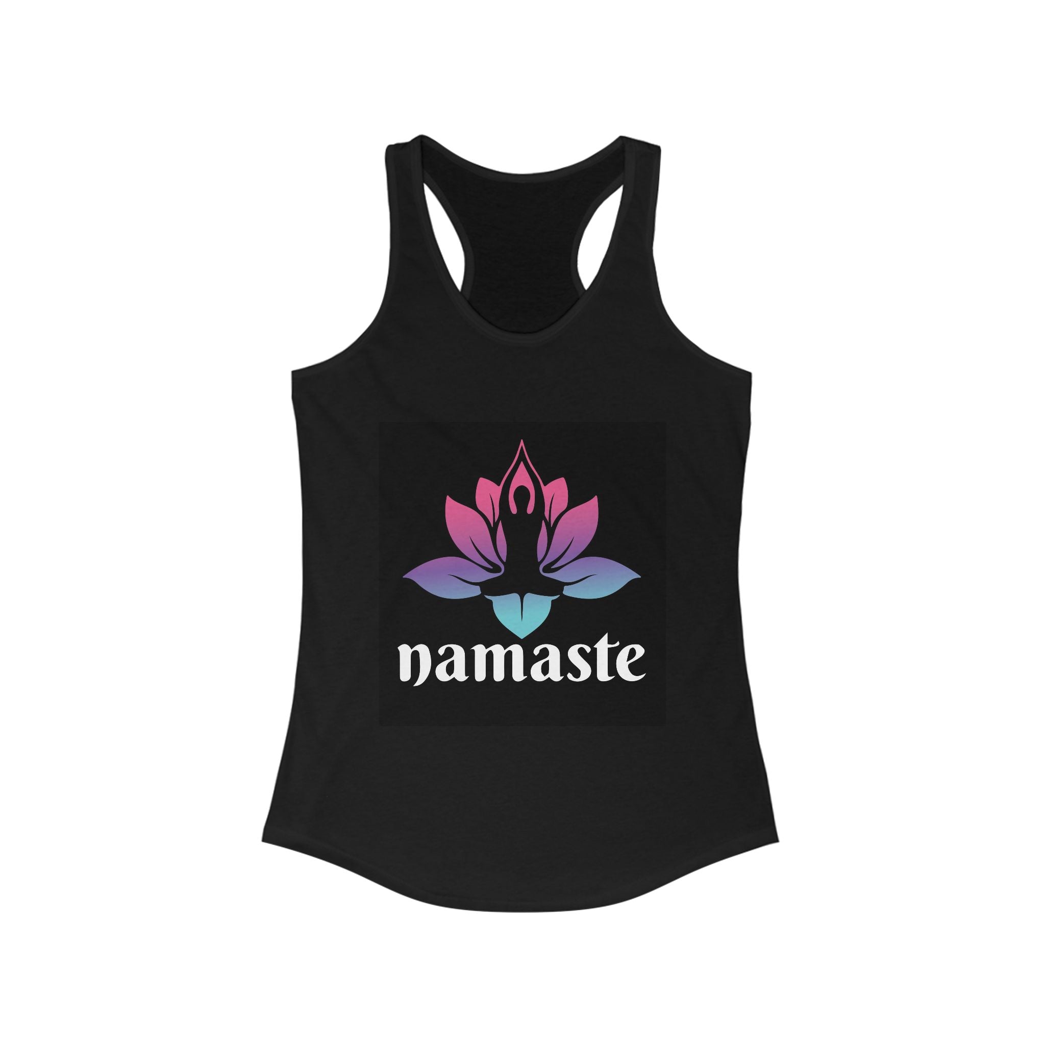 Namaste Lotus Women's Ideal Racerback Tank - Yoga & Zen Vibes