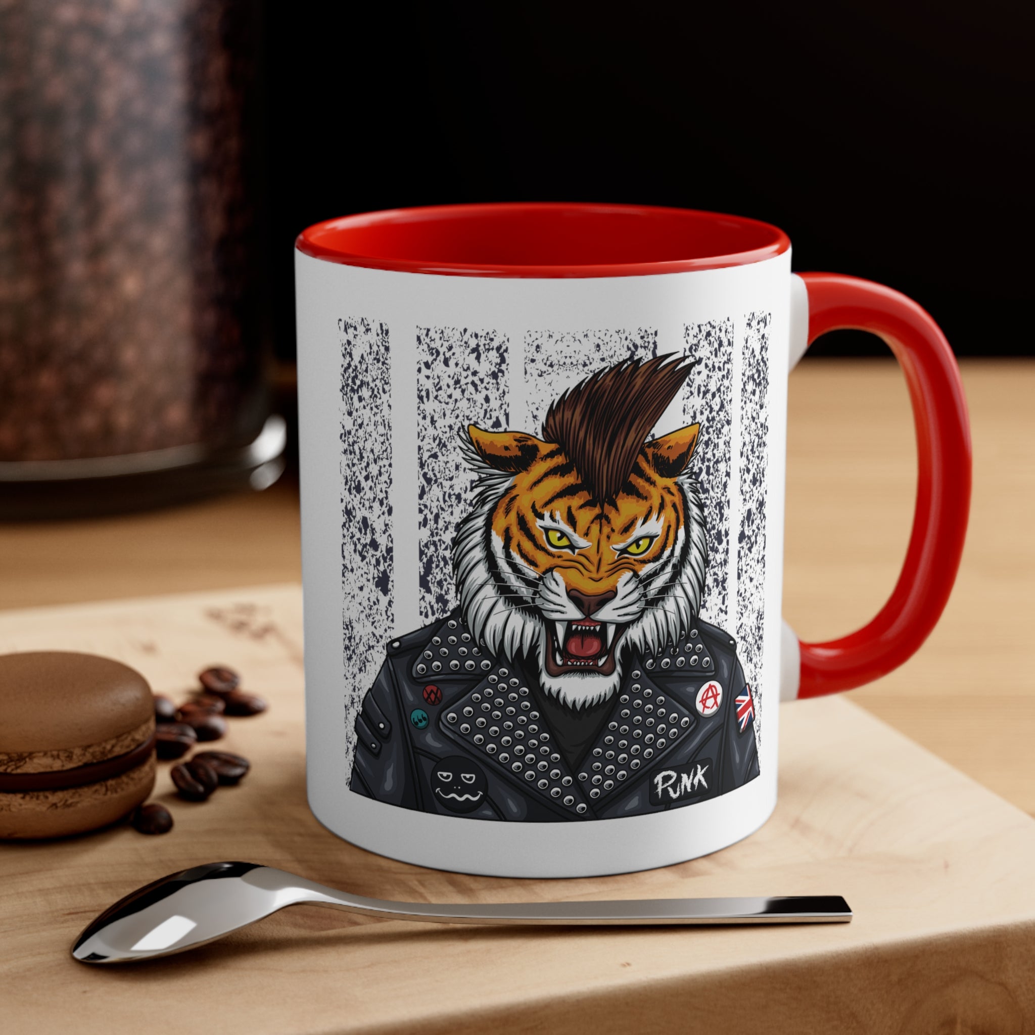 Tiger Accent Coffee Mug, 11oz-Phoenix Styles