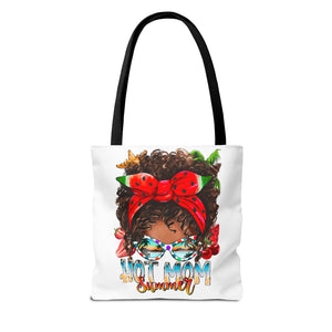 Hot Mom Summer Afro Tote Bag-Phoenix Styles