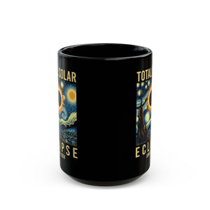 Total Solar Eclipse- Sun Black Mug (11oz, 15oz)-Phoenix Styles