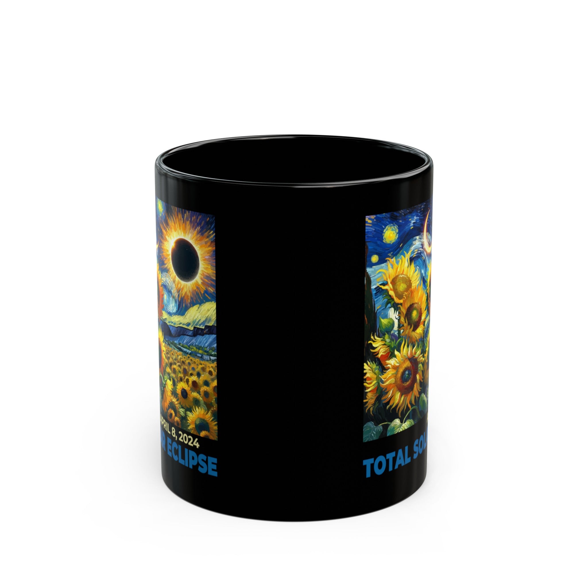 Total Eclipse Black Mug (11oz, 15oz)-Phoenix Styles