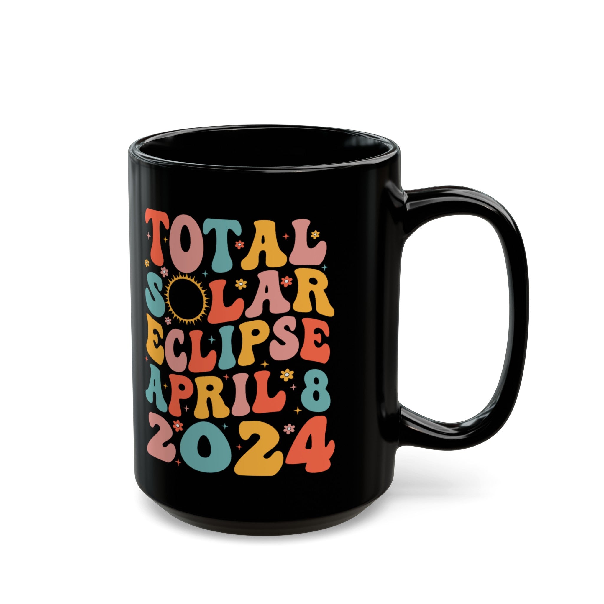 Eclipse April 2024 Black Mug (11oz, 15oz)-Phoenix Styles