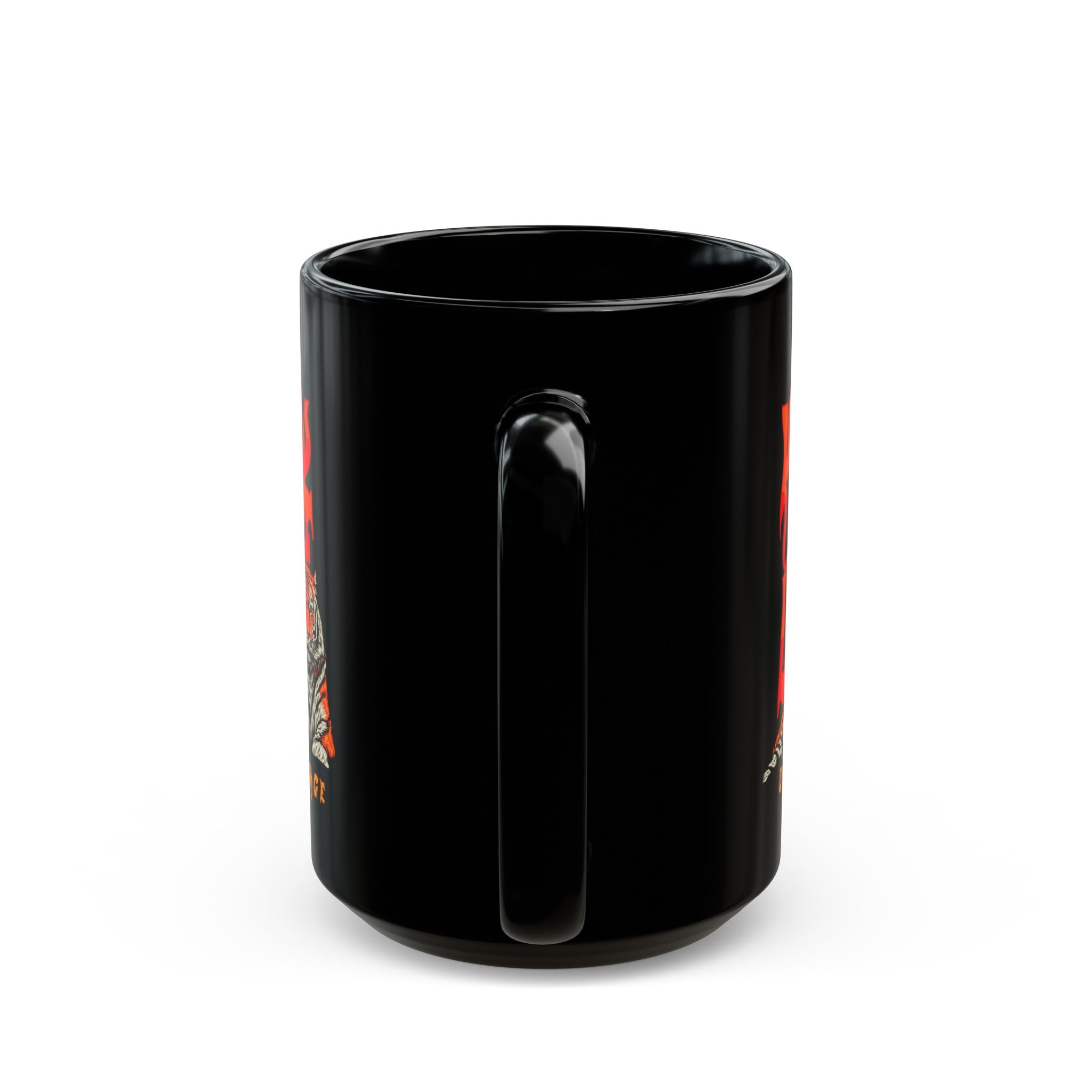 Courages Tiger Black Mug (11oz, 15oz)-Phoenix Styles