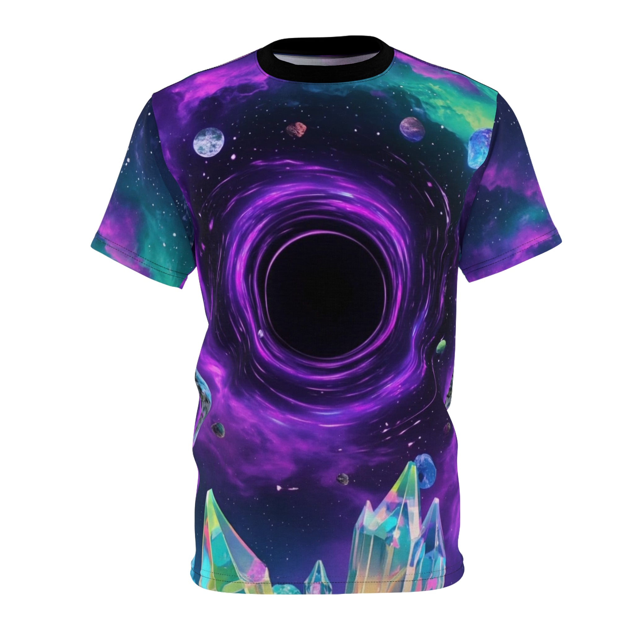Cosmic Black Hole Tee - Stellar Space Graphic T-Shirt