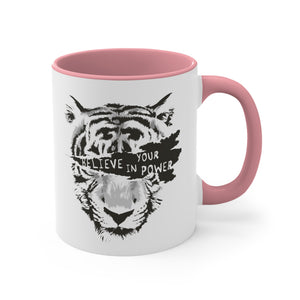 Believe In Your Power Accent Coffee Mug, 11oz-Phoenix Styles