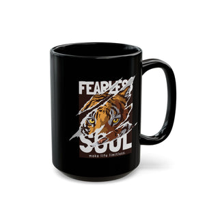 Fearless Soul Black Mug (11oz, 15oz)-Phoenix Styles