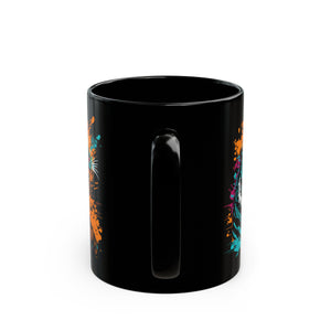 Raging Tiger Black Mug (11oz, 15oz)-Phoenix Styles