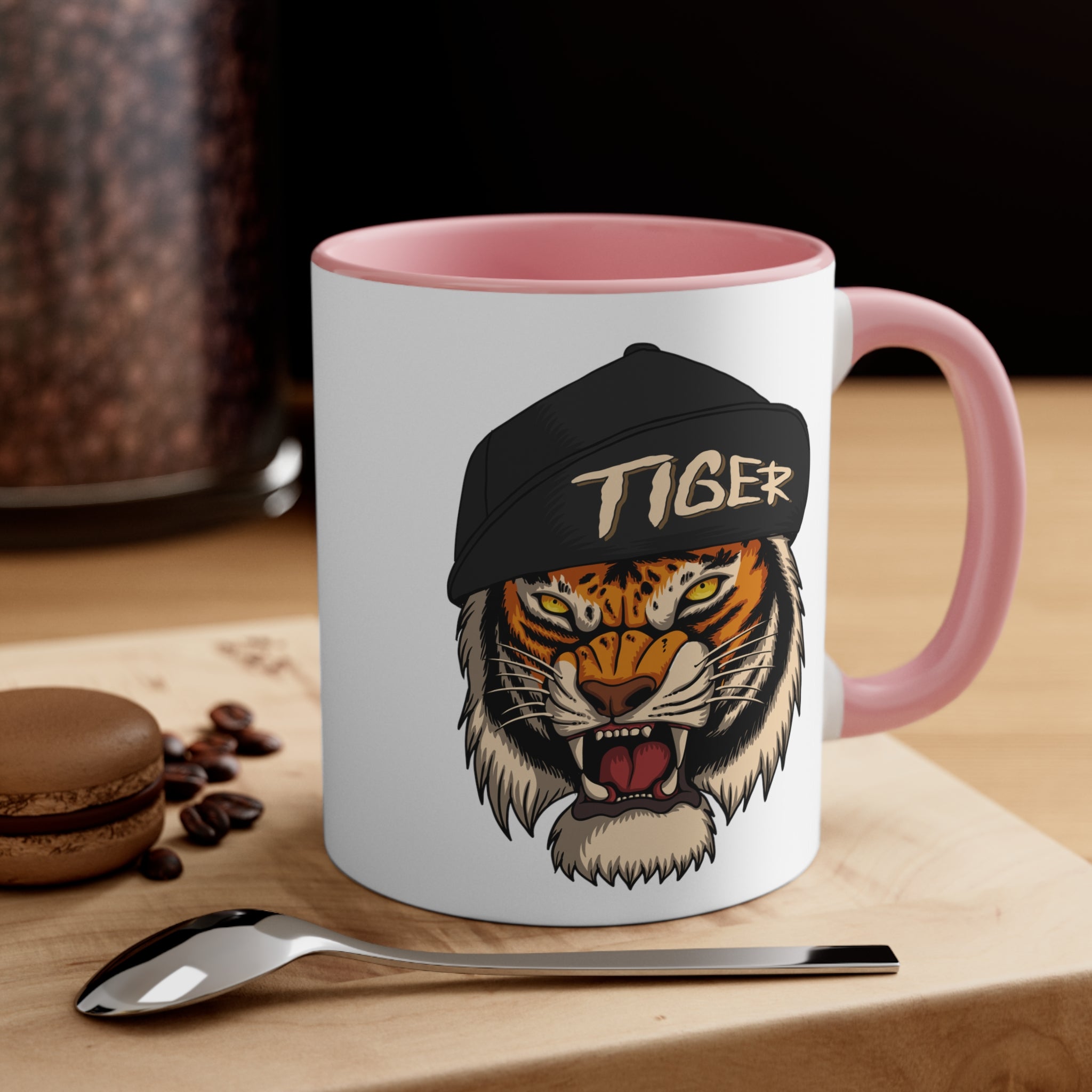 Tiger Accent Coffee Mug, 11oz-Phoenix Styles