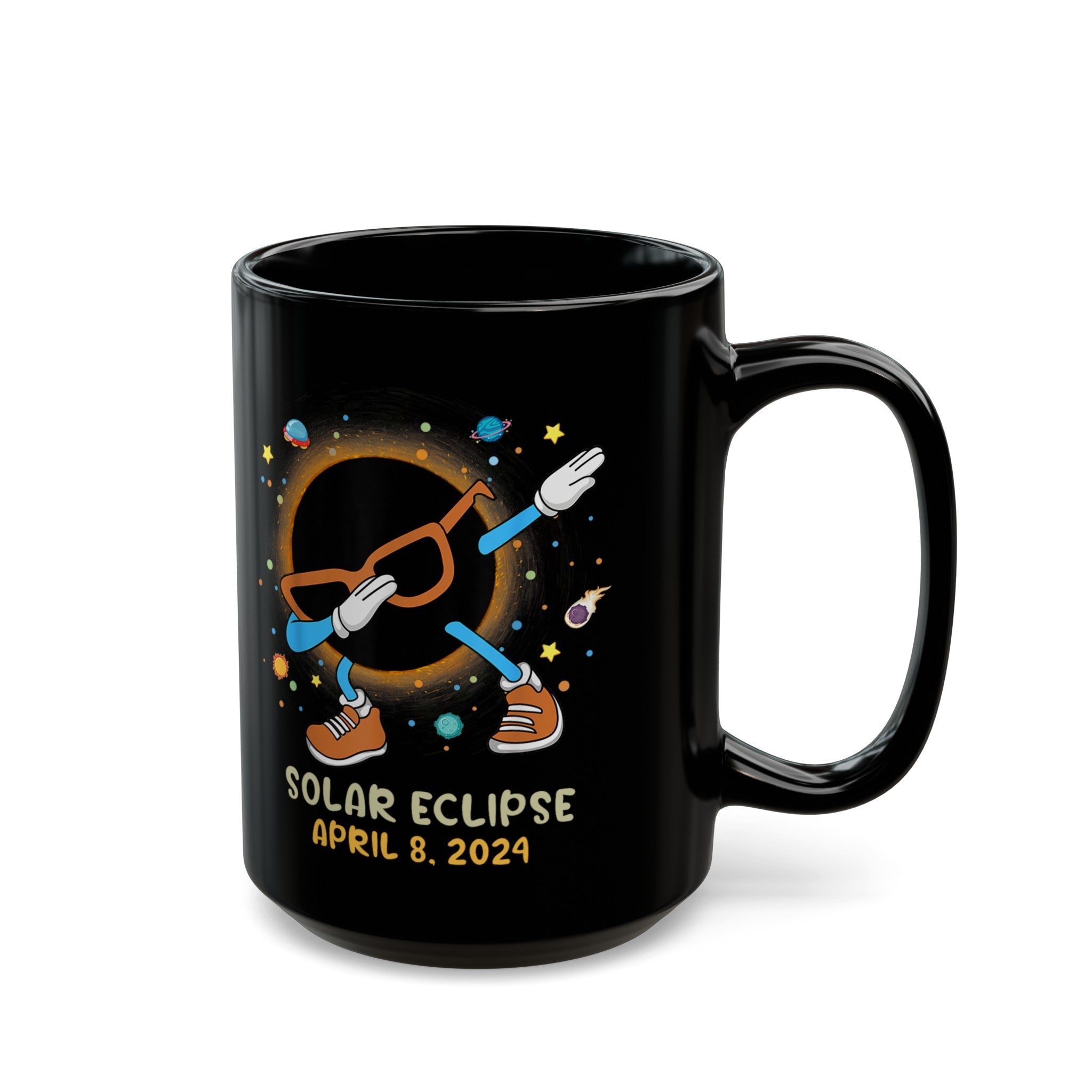 Solar Eclipse Black Mug (11oz, 15oz)-Phoenix Styles