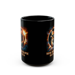 Kitty Solar Eclipse Black Mug (11oz, 15oz)-Phoenix Styles