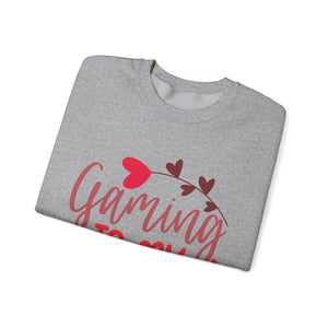 Gaming Is My Valentines-Valentine's Day Crewneck Sweatshirt-Phoenix Styles