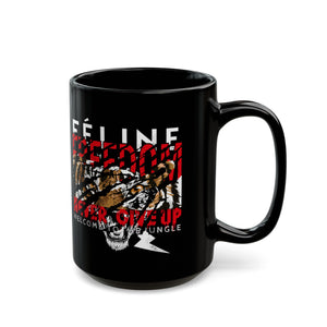 Feline Freedom Black Mug (11oz, 15oz)-Phoenix Styles