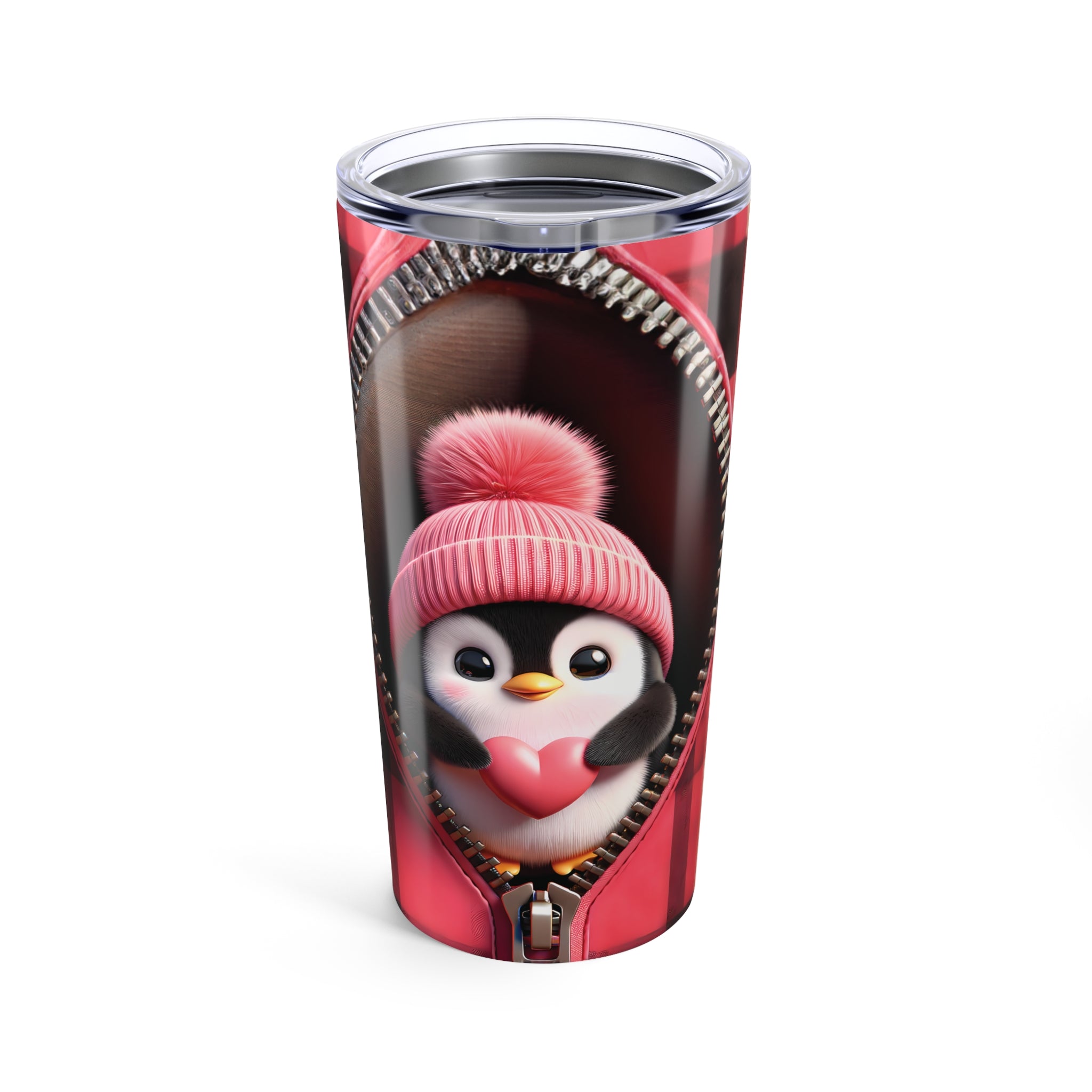 Valentines Penguin Tumbler 20oz