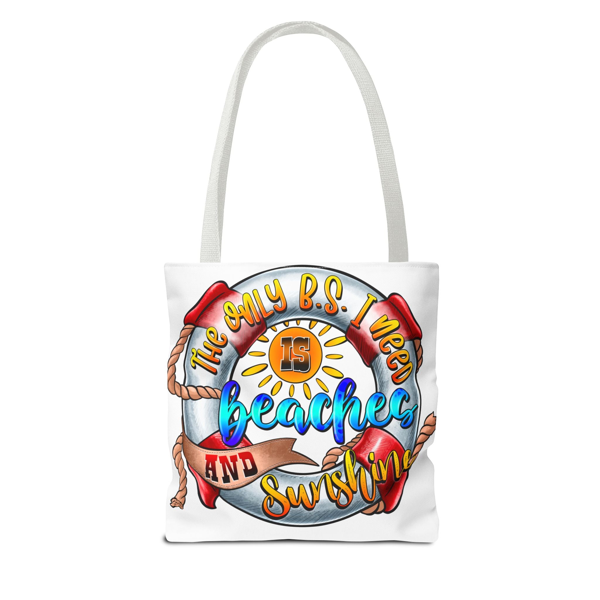 Beaches Sunshine Flip Flop Tote Bag-Phoenix Styles