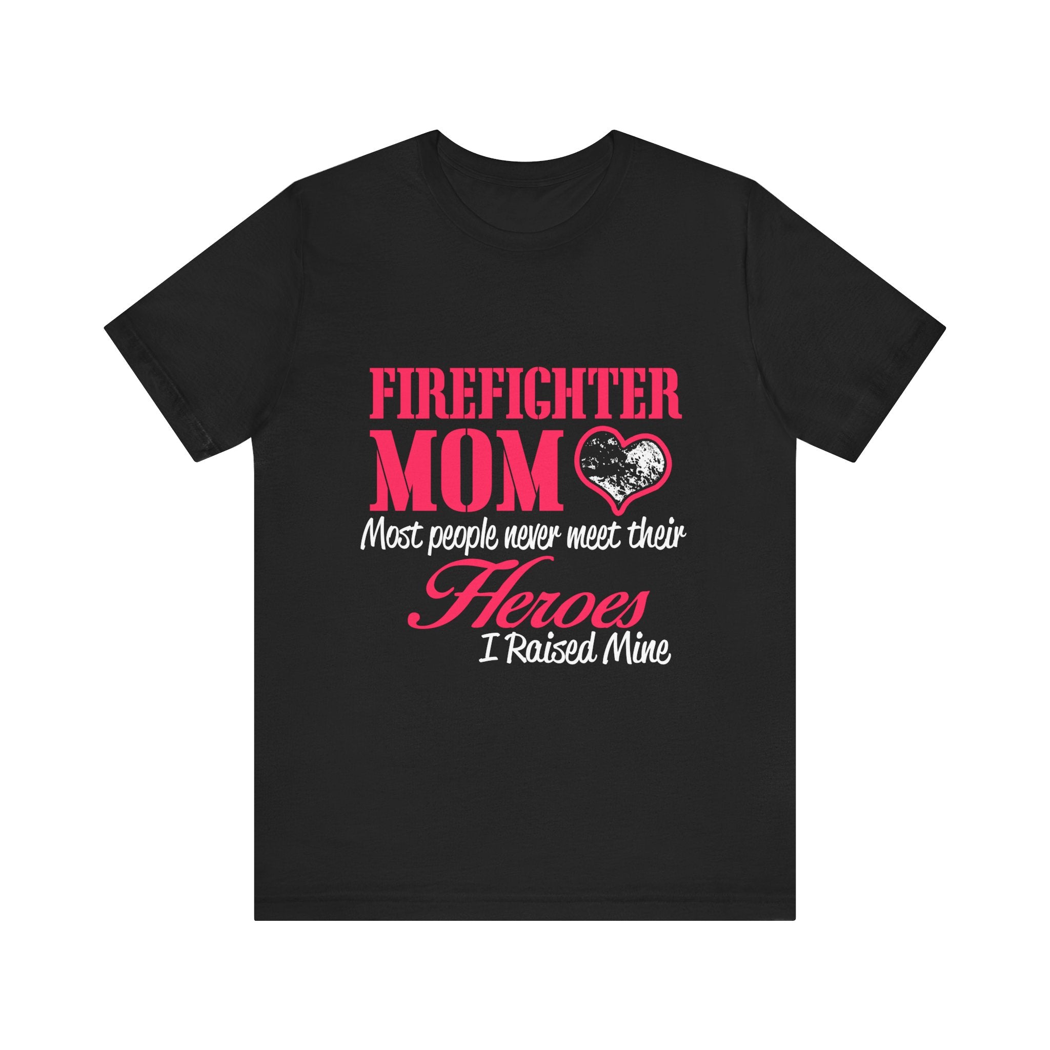 Firefighter Mom Short Sleeve Tee - Comfortable Unisex Jersey Tee for Proud Moms