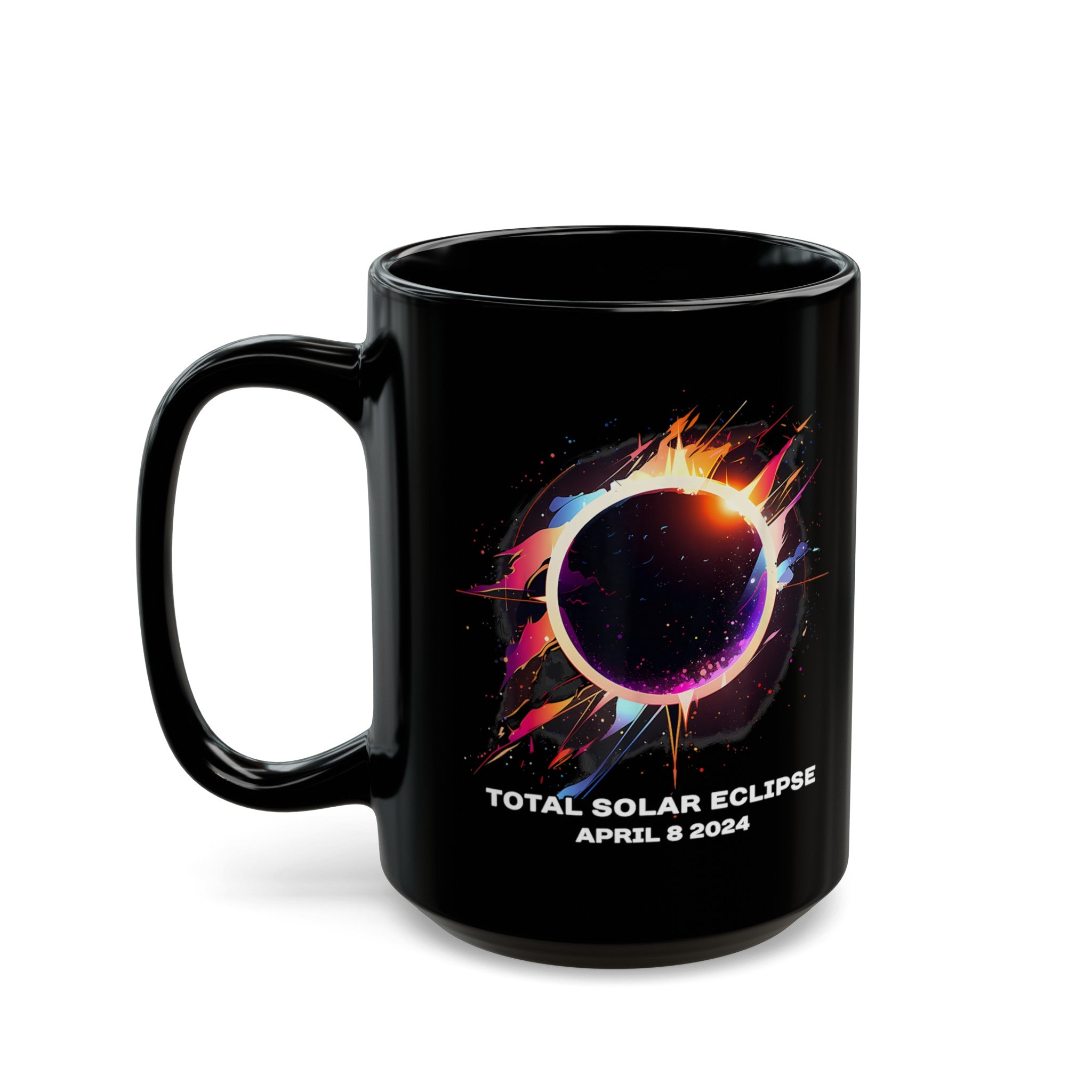 Total Solar Eclipse Black Mug (11oz, 15oz)-Phoenix Styles