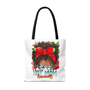 Hot Mom Summer Afro Tote Bag-Phoenix Styles