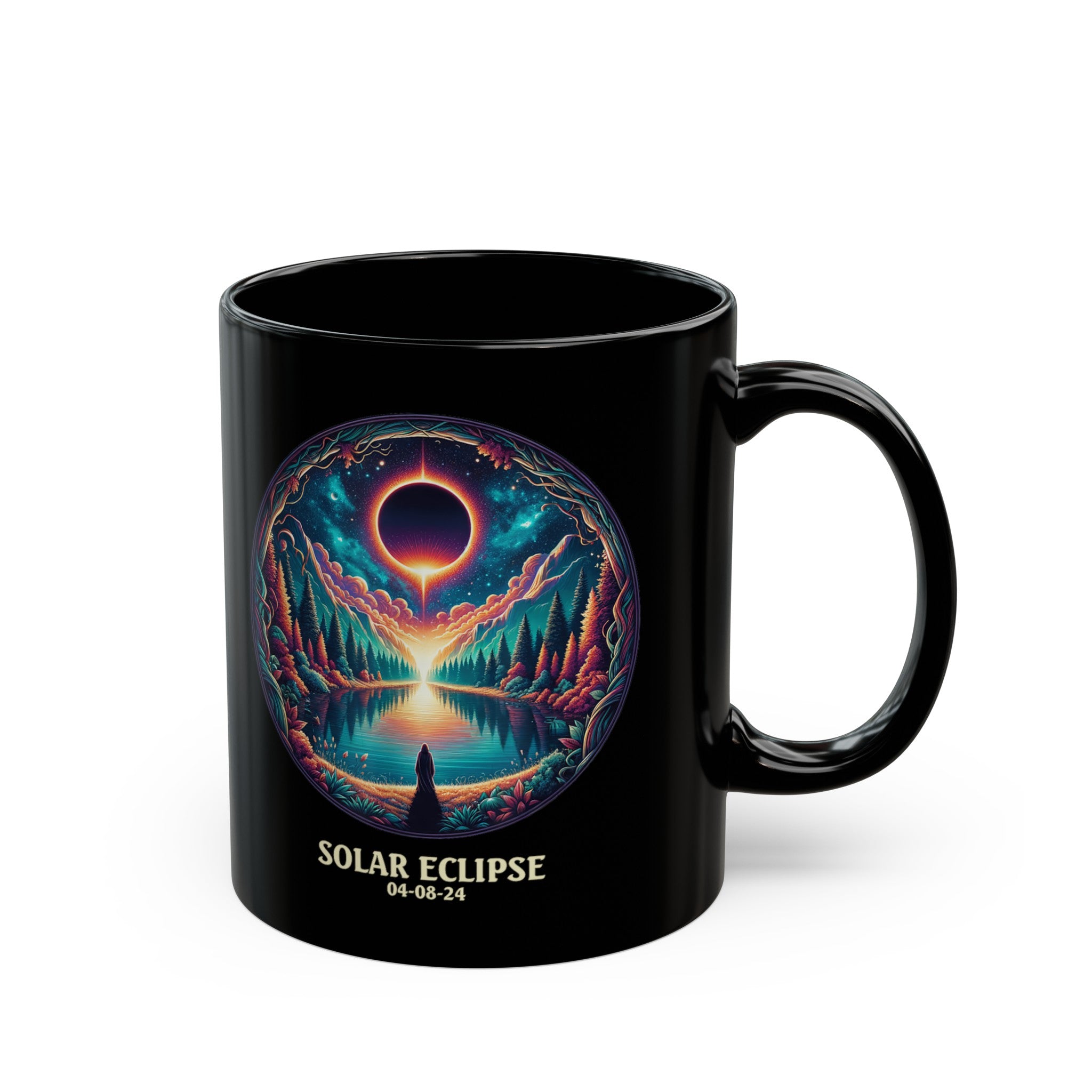 Solar Eclipse Black Mug (11oz, 15oz)-Phoenix Styles