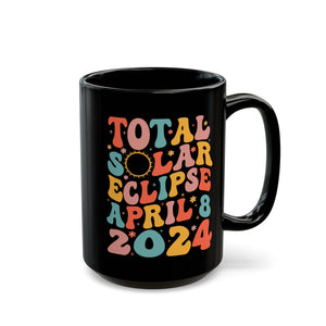 Eclipse April 2024 Black Mug (11oz, 15oz)-Phoenix Styles