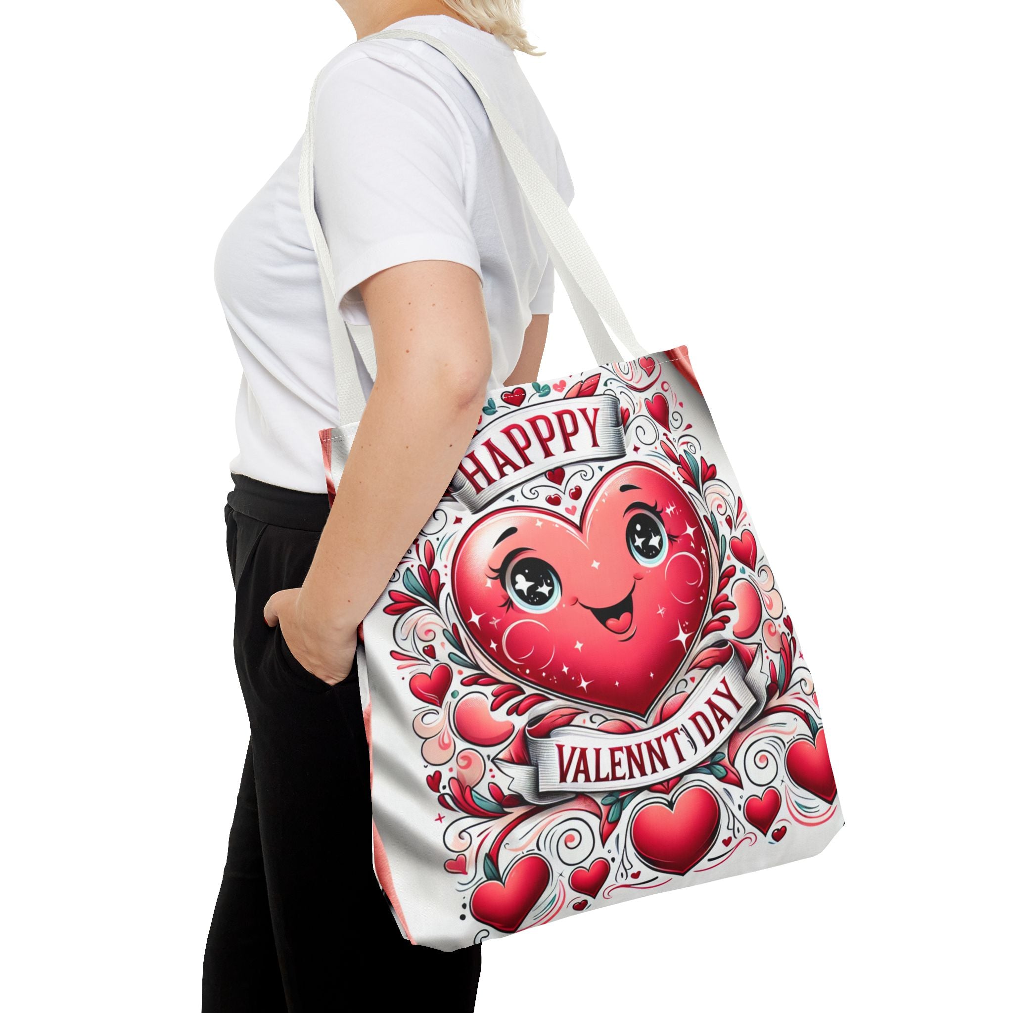 Happy Valentines Day Tote Bag-Phoenix Styles