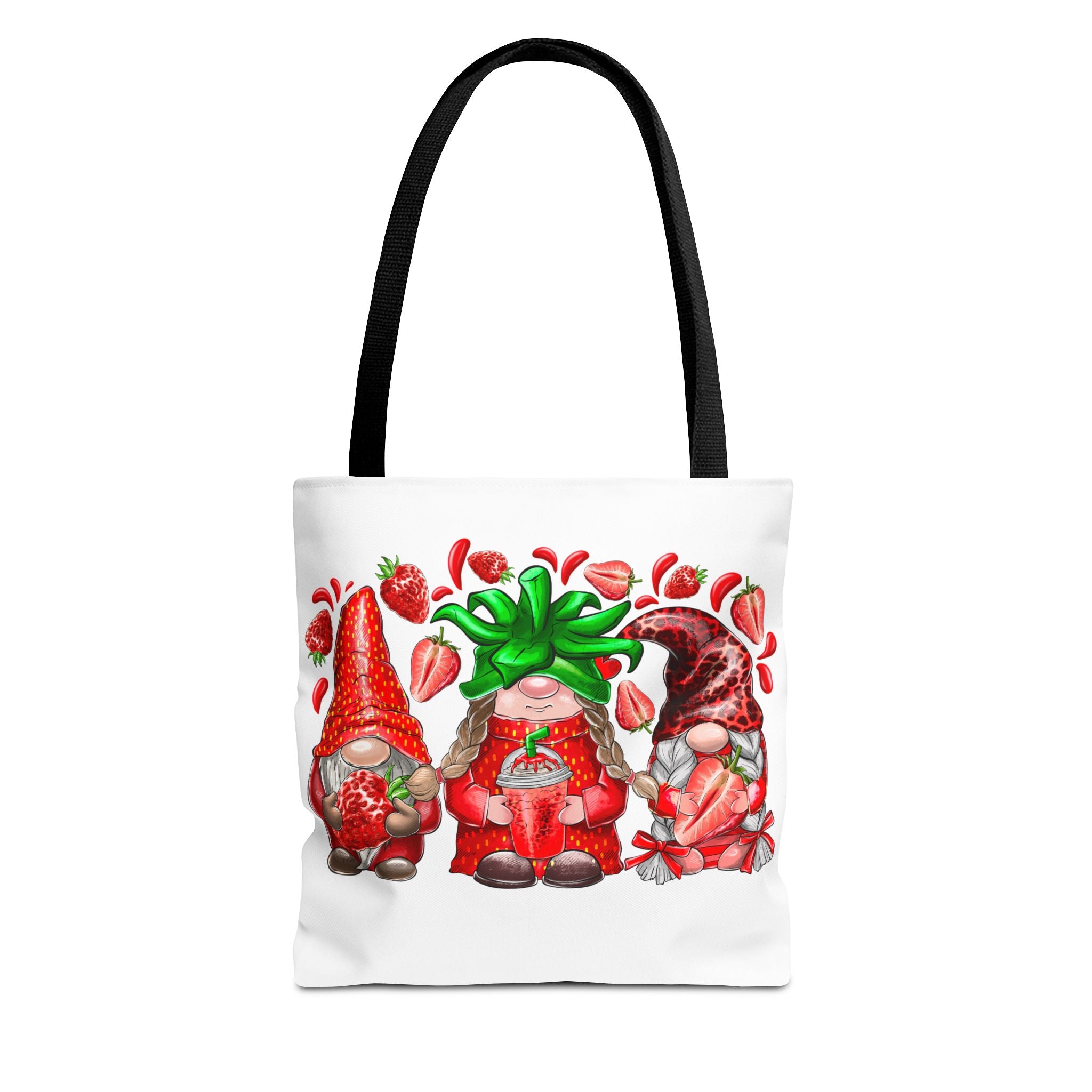 Strawberry Gnomes Tote Bag-Phoenix Styles