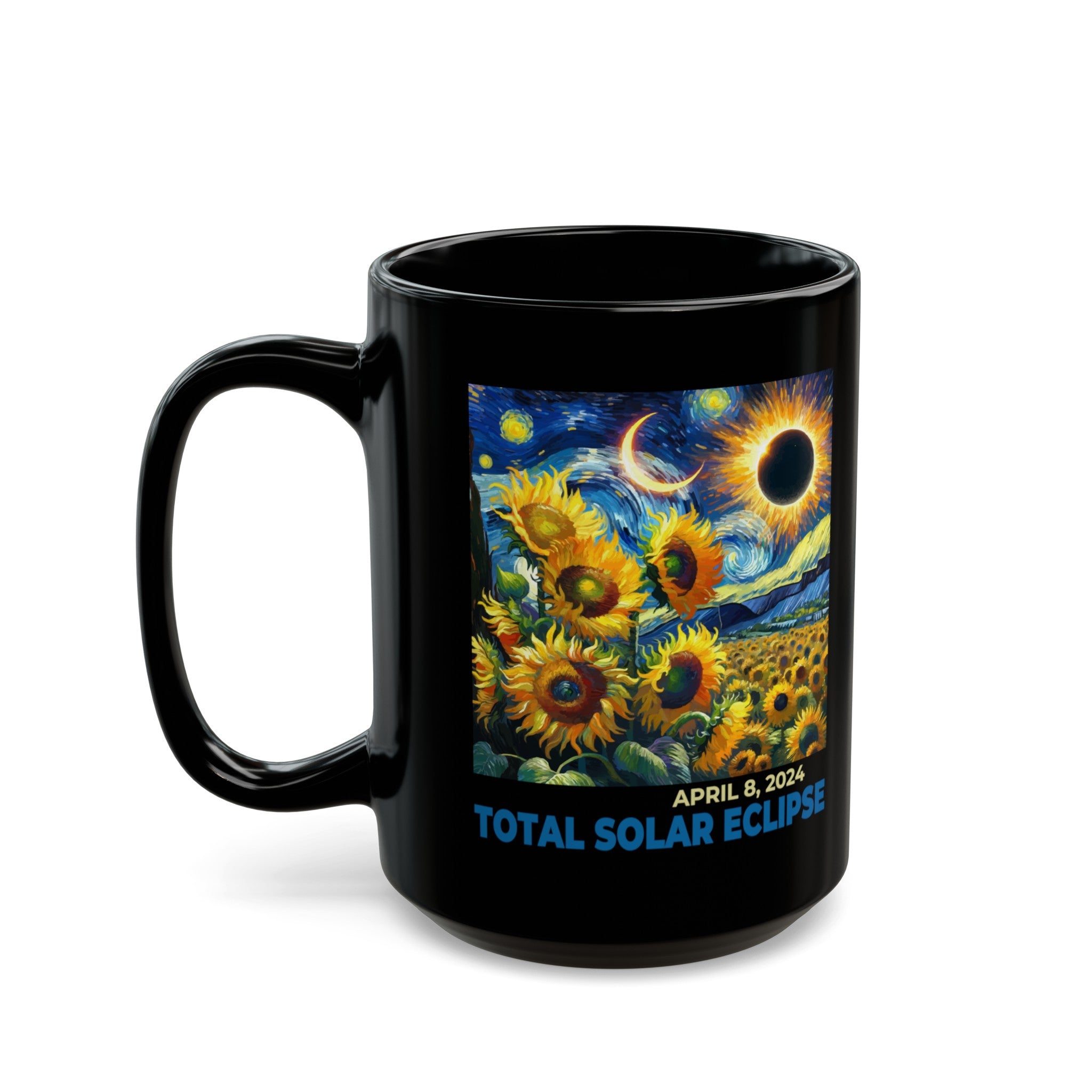 Total Eclipse Black Mug (11oz, 15oz)-Phoenix Styles