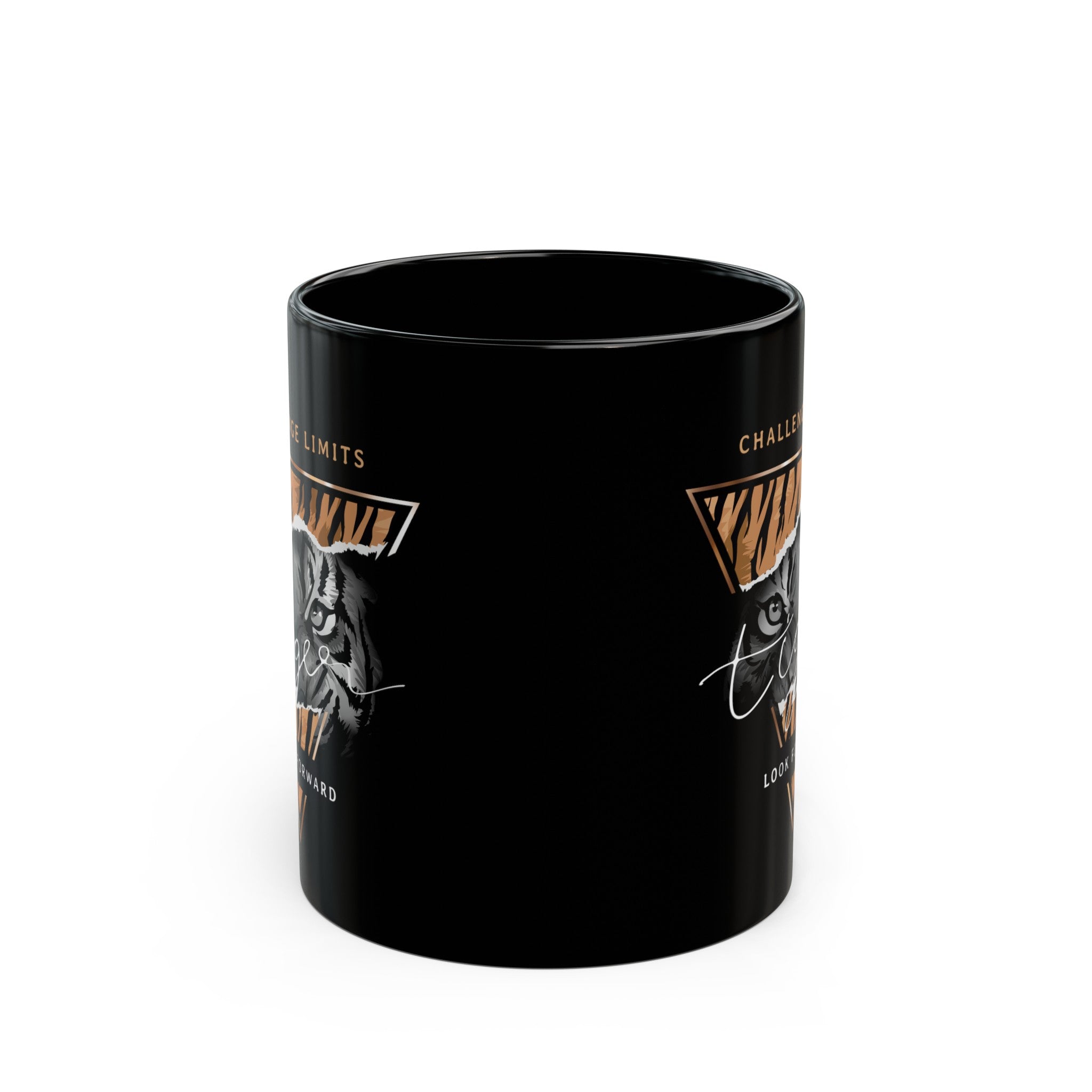 Challange Limits- Tiger Black Mug (11oz, 15oz)-Phoenix Styles