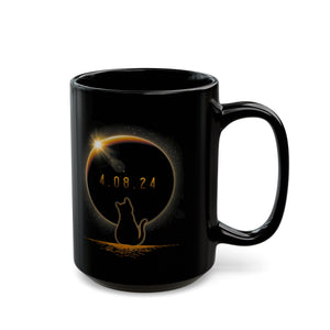 Solar Cat Black Mug (11oz, 15oz)-Phoenix Styles