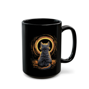 Solar Kitty Black Mug (11oz, 15oz)-Phoenix Styles