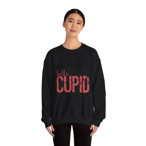 Hello Cupid Pink Valentine's Day Crewneck Sweatshirt-Phoenix Styles