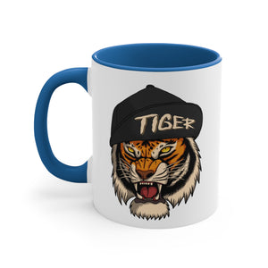 Tiger Accent Coffee Mug, 11oz-Phoenix Styles