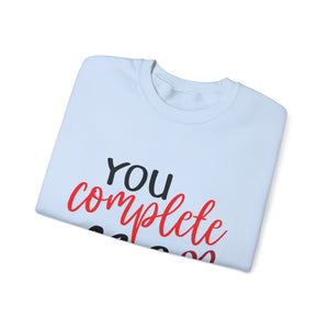 You Complete Me Valentine's Day Crewneck Sweatshirt-Phoenix Styles