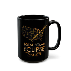 Total Solar Eclipse Black Mug (11oz, 15oz)-Phoenix Styles