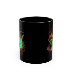 Smokin Tiger Black Mug (11oz, 15oz)-Phoenix Styles